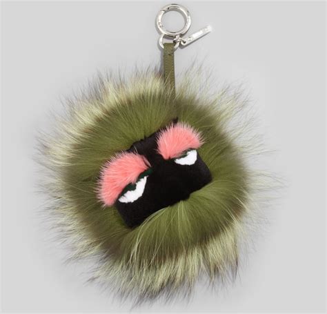 fendi monster charm fake|fendi charm fur.